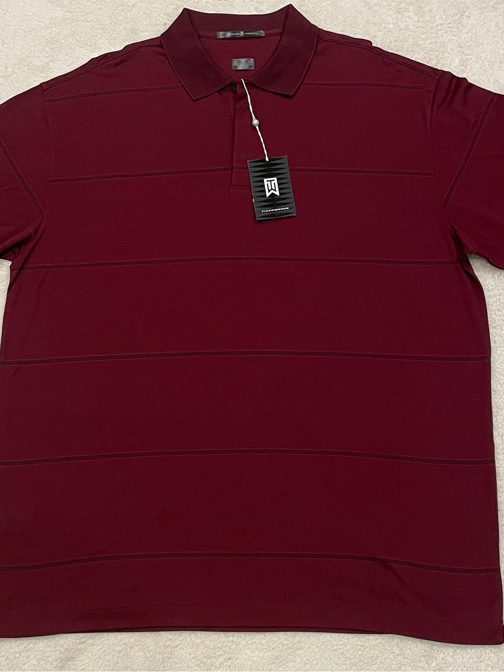 Vintage Nike Tiger Woods Collection Golf Polo Shirt Mens XL Sunday Red Buick NWT